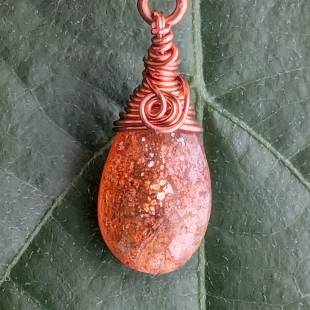 Elegant Carnelian Agate Necklace Artisan Crafted Copper Chain - Picture 2 of 15